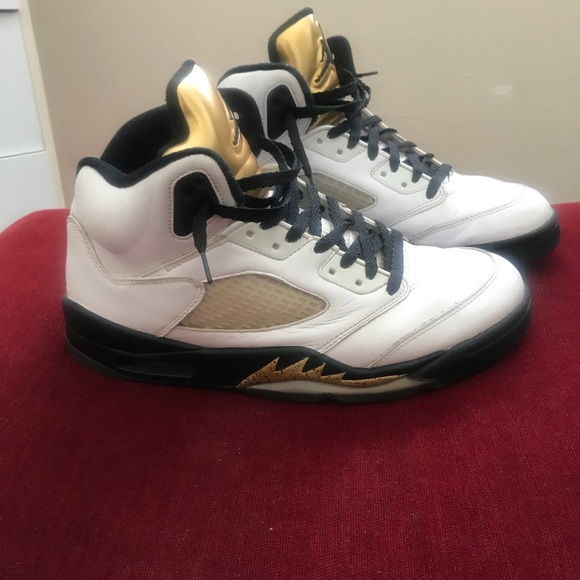 jordans with gold tongue